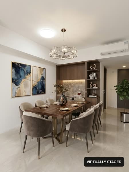 The Watergardens at Canberra Condominium For Sale at S$ 2,398,888 | PropertyGuru Singapore - Dining Room