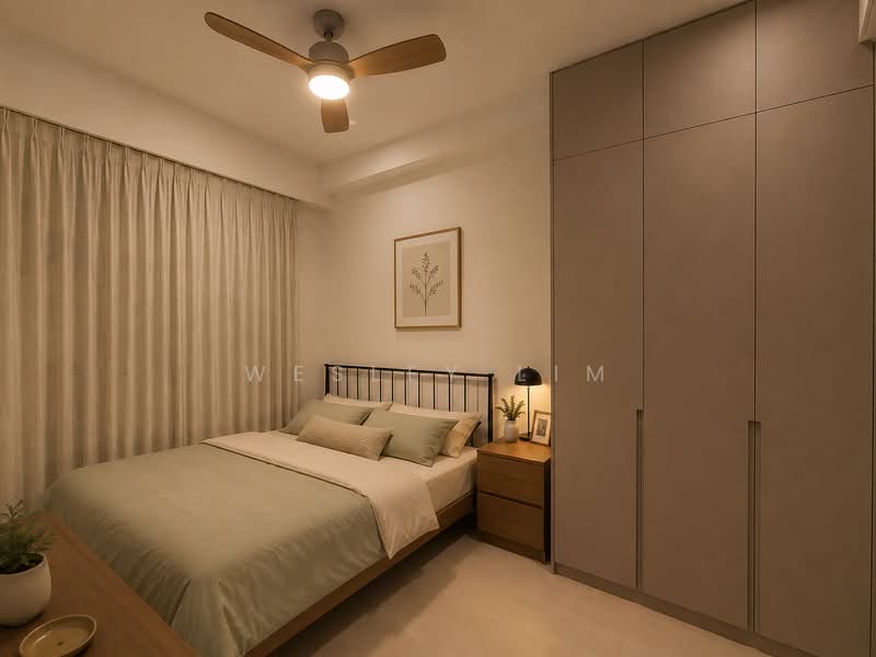 Guillemard Suites, 213 Guillemard Road, 1 Bedroom, 484 sqft, Apartment For Sale, by Wesley Lim, 500101246 - AI generated Bedroom - PropertyGuru.com.sg