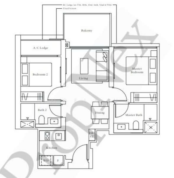 Avenue South Residence, 13 Silat Avenue, 2 Bedrooms, 689 sqft, Condominium For Sale, by Angela Ng, 500101264 - PropertyGuru.com.sg