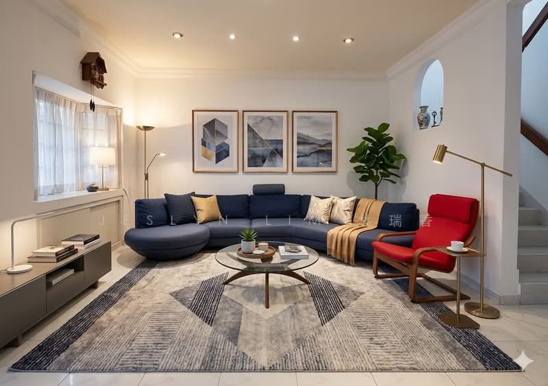 Elite Park Avenue near Siglap MRT, Elite Park Avenue South Union Park, 4 Bedrooms, 2,000 sqft, Terraced House For Rent, by Jeslyn Lim 林瑞香, 500101311 - Living Room - PropertyGuru.com.sg