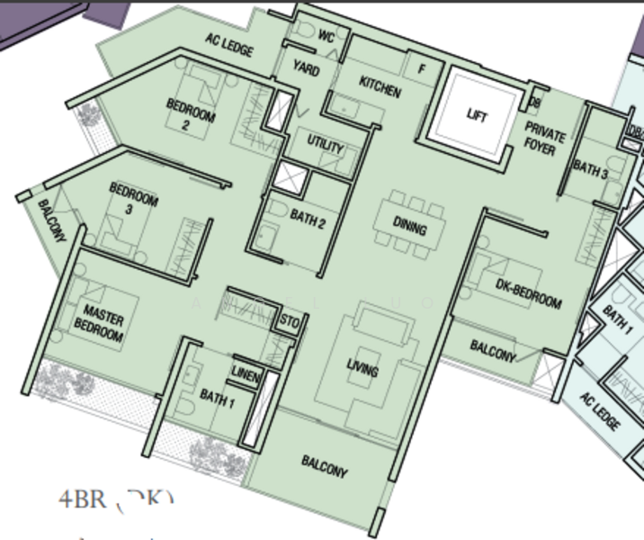 The Crest, 101 Prince Charles Crescent, 4 Bedrooms, 1,518 sqft, Condominium For Rent, by Angel Luo, 500101420 - PropertyGuru.com.sg