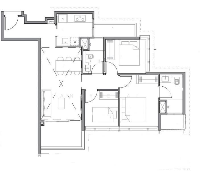 Parc Clematis, 8F Jalan Lempeng, 3 Bedrooms, 893 sqft, Condominium For Sale, by Andy Chai, 500101449 - PropertyGuru.com.sg