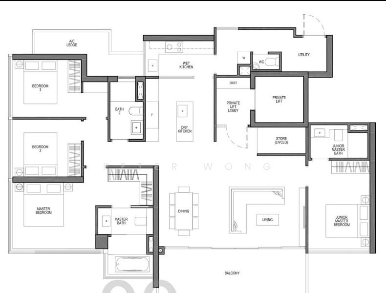 Seaside Residences, 10 Siglap Link, 4 Bedrooms, 1,733 sqft, Apartment For Rent, by Peter Wong, 500101632 - PropertyGuru.com.sg