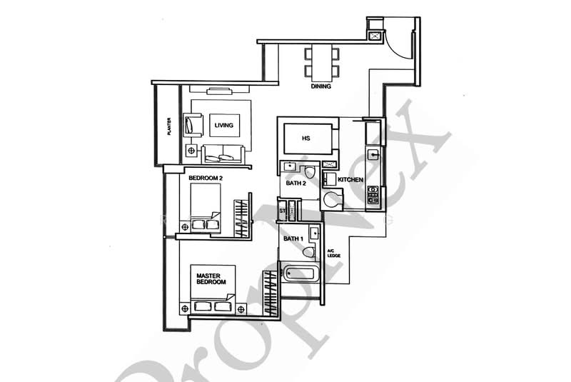 One Amber, 1 Amber Gardens, 2 Bedrooms, 958 sqft, Condominium For Rent, by Rainie Ang, 500101862 - PropertyGuru.com.sg