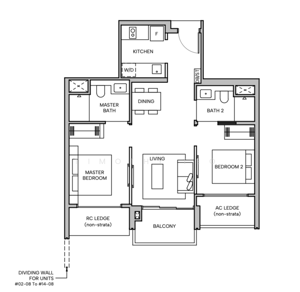Hudson Place Residences, , 2 Bedrooms, 646 sqft, Condominium For Sale, by Timothy Teo, 500101915 - PropertyGuru.com.sg
