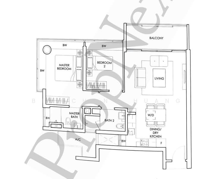 Soleil @ Sinaran, 2 Sinaran Drive, 2 Bedrooms, 958 sqft, Condominium For Sale, by Bingchang Huang, 500101932 - PropertyGuru.com.sg