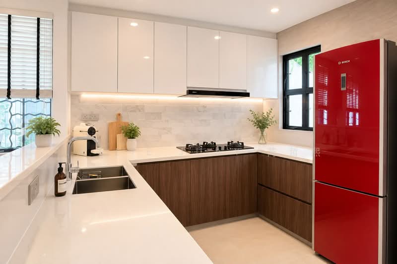 ⭐️⭐️LANDED7772@ Renovated 2sty Corner Terrace walk to NEX Mall, Hougang / Punggol / Sengkang, 4 Bedrooms, 2,500 sqft, Corner Terrace For Sale, by Leslie Juay 芮哲熙, 500102197 - Kitchen - PropertyGuru.com.sg