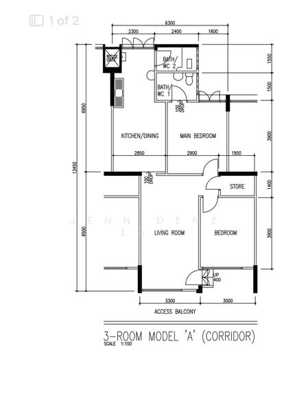 206 Tampines Street 21, 206 Tampines Street 21, 2 Bedrooms, 850 sqft, HDB Flat For Sale, by Jenn Denz Law, 500102315 - PropertyGuru.com.sg