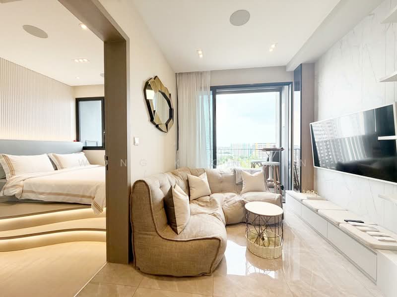 The Garden Residences, 1 Serangoon North View, 1 Bedroom, 452 sqft, Condominium For Sale, by Wong Koon Hin (Koon), 500102364 - Living Room - PropertyGuru.com.sg