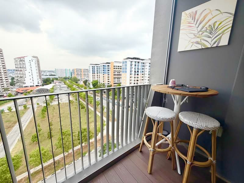 The Garden Residences, 1 Serangoon North View, 1 Bedroom, 452 sqft, Condominium For Sale, by Wong Koon Hin (Koon), 500102364 - Balcony - PropertyGuru.com.sg