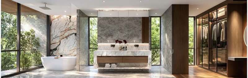 Ventura House Stunning Brand New Bungalow King Albert Park MRT, Bukit Timah / Dunearn Road, 7 Bedrooms, 14,482 sqft, Bungalow House For Sale, by Bernard Wu, 500102407 - Bathroom - PropertyGuru.com.sg