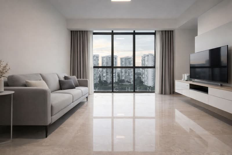 The Springbloom, 143 Serangoon Avenue 3, 3 Bedrooms, 1,302 sqft, Condominium For Sale, by Jay Chen, 500102570 - Living Room - PropertyGuru.com.sg