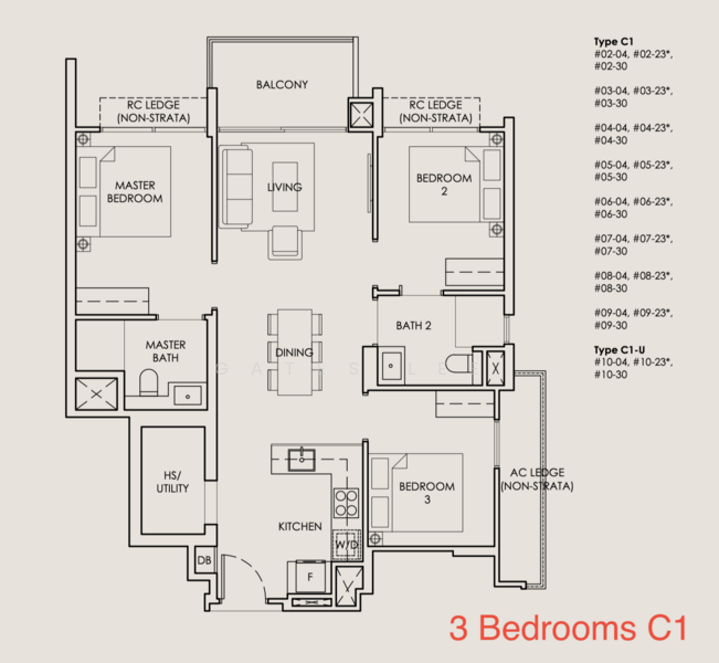 The Sen, De Souza Avenue, 3 Bedrooms, 1,259 sqft, Condominium For Sale, by Gates Lee, 500102594 - PropertyGuru.com.sg