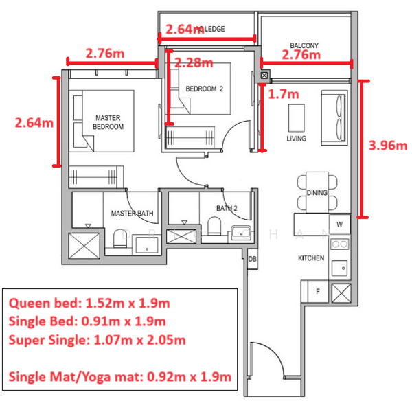 The Florence Residences, 91 Hougang Avenue 2, 2 Bedrooms, 667 sqft, Condominium For Rent, by Cedric Chan, 500102629 - PropertyGuru.com.sg