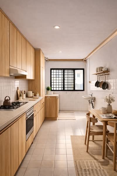 307 Bukit Batok Street 31, 307 Bukit Batok Street 31, 3 Bedrooms, 1,001 sqft, HDB Flat For Sale, by Chew Karin, 500102640 - Kitchen with AI Staging - PropertyGuru.com.sg