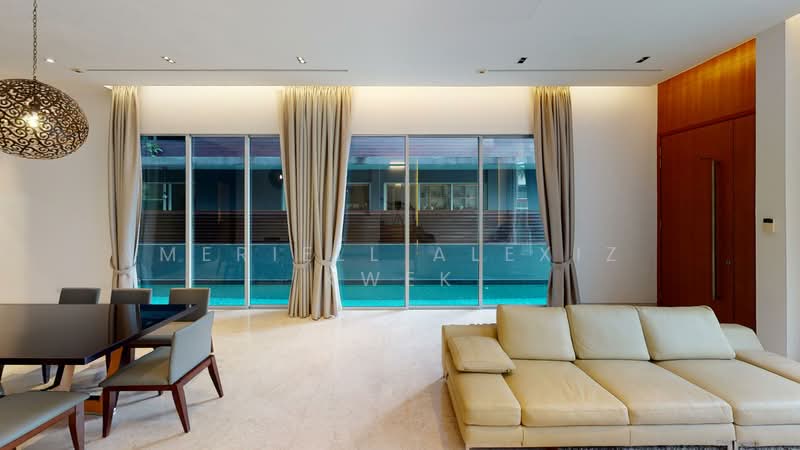 6-Room Semi-D with pool walking distance to Orchard, Jalan Tupai, 6 Bedrooms, 4,860 sqft, Semi-Detached House For Rent, by Meriell Alexiz Kwek, 500102671 - Living Room - PropertyGuru.com.sg
