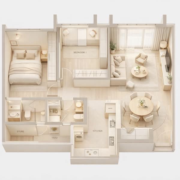 Landbay Condo, 9 Jalan Hajijah, 2 Bedrooms, 980 sqft, Condominium For Sale, by Seth Wu, 500102838 - Bedroom - PropertyGuru.com.sg