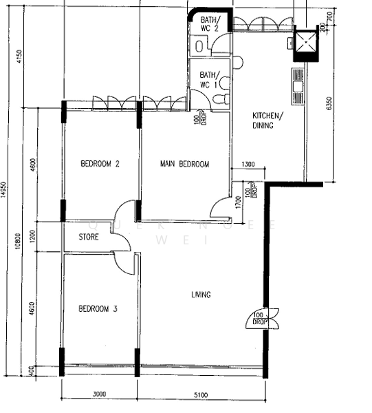 236 Hougang Avenue 1, 236 Hougang Avenue 1, 3 Bedrooms, 1,119 sqft, HDB Flat For Rent, by Quek Ngee Wei, 500102872 - PropertyGuru.com.sg