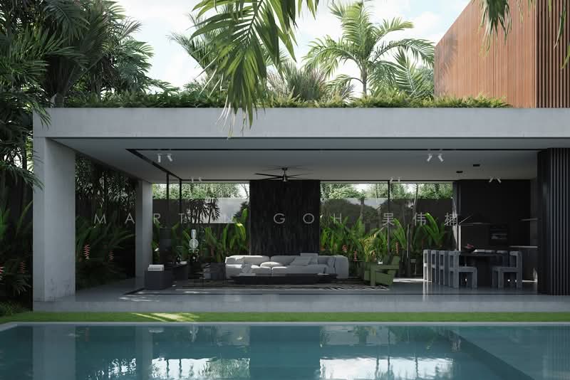 🎯 VALUE-DRIVEN MODERN GCB — Elevated • POOL • ATTIC • VALUE BUY🔥, , 5 Bedrooms, 10,400 sqft, Good Class Bungalow For Sale, by Martin Goh 吴伟楠, 500102987 - Living Room - PropertyGuru.com.sg
