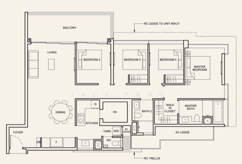 Hudson Place Residences, , 4 Bedrooms, 1,152 sqft, Condominium For Sale, by Jack Pang, 500103077 - PropertyGuru.com.sg