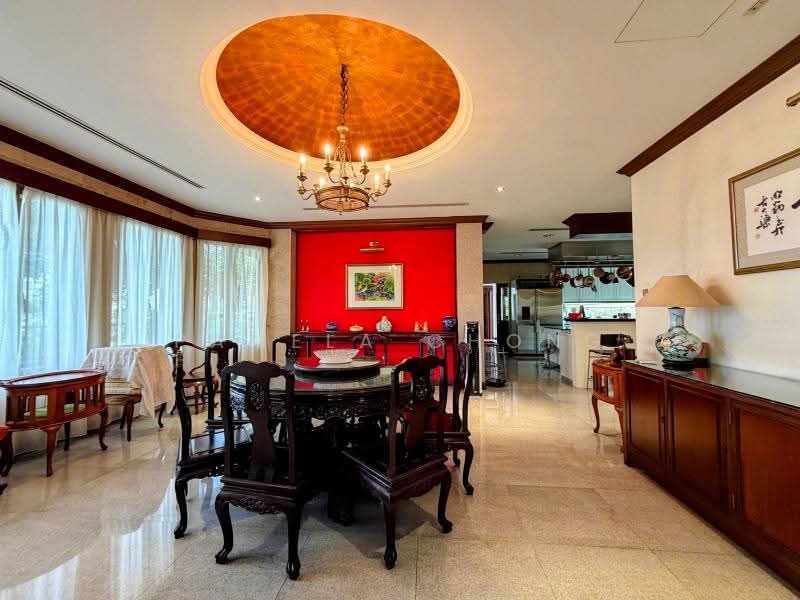 ATTRACTIVE $15XX PSF ⭐️ CHARMING CHESTNUT GCBA ⭐️ HIGH CEILINGS ⭐️ 28M FRONTAGE ☎️ PAM 90228600, CHESTNUT, 6 Bedrooms, 8,500 sqft, Detached House For Sale, by Pamela Chong, 500103130 - Dining Room - PropertyGuru.com.sg