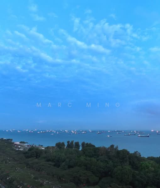 Vela Bay, Bayshore Road, 3 Bedrooms, 893 sqft, Condominium For Sale, by Marc Ming, 500103152 - Evening View @ High - PropertyGuru.com.sg