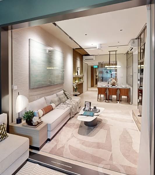Vela Bay, Bayshore Road, 3 Bedrooms, 893 sqft, Condominium For Sale, by Marc Ming, 500103152 - Spacious Living & Dining - PropertyGuru.com.sg