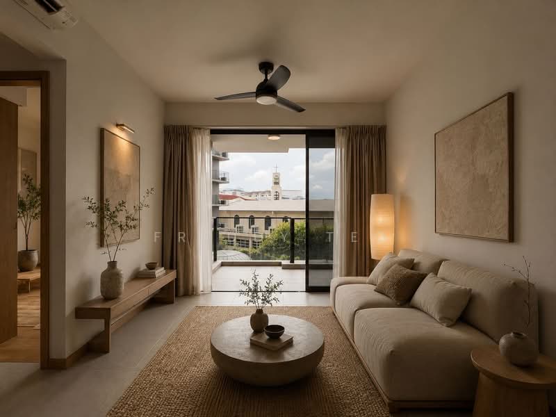 The Antares, 23 Mattar Road, 2 Bedrooms, 732 sqft, Condominium For Sale, by Freddy Teo, 500103155 - Living Room - PropertyGuru.com.sg