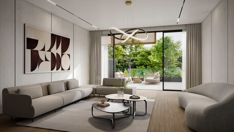 ❤️GIANT⚡️Brand New Springleaf Collection 4 Lvls Inter-Terrace with Swimming Pool, Sembawang Road / Mandai Road / Meng Suan Road, 6 Bedrooms, 8,589 sqft, Terraced House For Sale, by Lynn Tiang, 500103194 - Living Room - PropertyGuru.com.sg