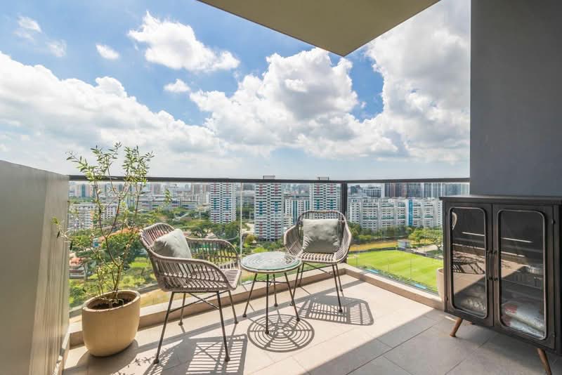 The Antares, 19 Mattar Road, 2 Bedrooms, 657 sqft, Condominium For Rent, by Serene Li, 500103422 - Balcony - PropertyGuru.com.sg