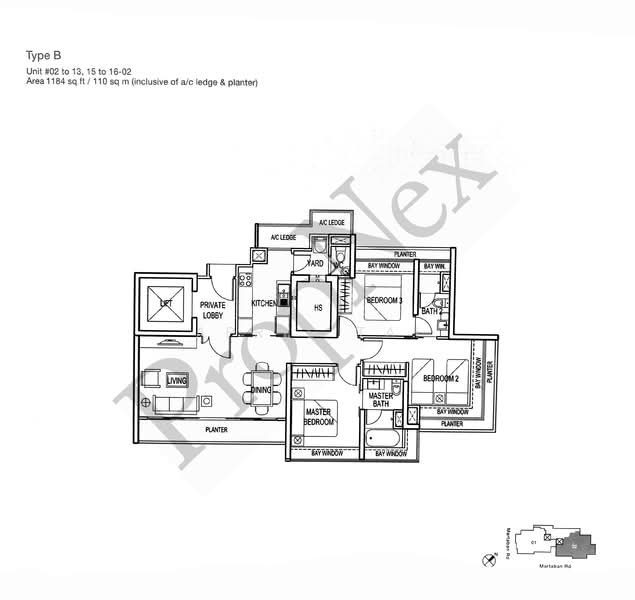 Ecoville, 10 Martaban Road, 3 Bedrooms, 1,184 sqft, Apartment For Sale, by April Tai, 500103423 - PropertyGuru.com.sg