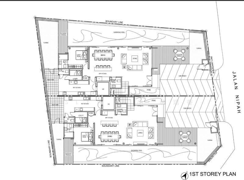 Modern Rebuilt Semi Detached Jalan Nipah at Bedok Ria with Pool, Jalan Nipah Bedok Ria, 5 Bedrooms, 5,570 sqft, Semi-Detached House For Rent, by Jeslyn Lim 林瑞香, 500103533 - PropertyGuru.com.sg
