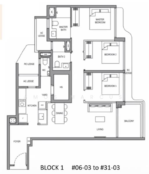 Vela Bay, Bayshore Road, 3 Bedrooms, 1,033 sqft, Condominium For Sale, by Amos Marcus, 500103773 - PropertyGuru.com.sg
