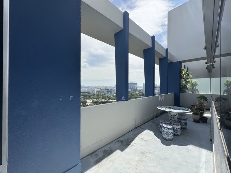 Tradehub 21, 8 Boon Lay Way, 1,840 sqft, Light Industrial (B1) For Rent, by Jessica Lim, 500103828 - Balcony - CommercialGuru.com.sg