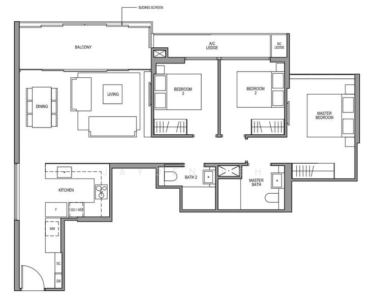 Martin Modern, 8 Martin Place, 3 Bedrooms, 1,087 sqft, Apartment For Sale, by Jayden Peh, 500103986 - PropertyGuru.com.sg