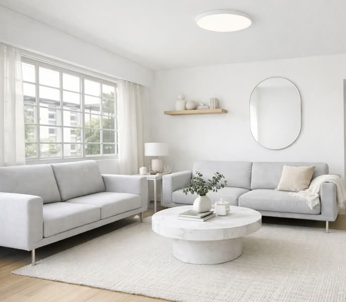 625A Woodlands Drive 52, 625A Woodlands Drive 52, 3 Bedrooms, 1,087 sqft, HDB Flat For Sale, by Andrew Yong, 500104129 - AI Living Room - PropertyGuru.com.sg