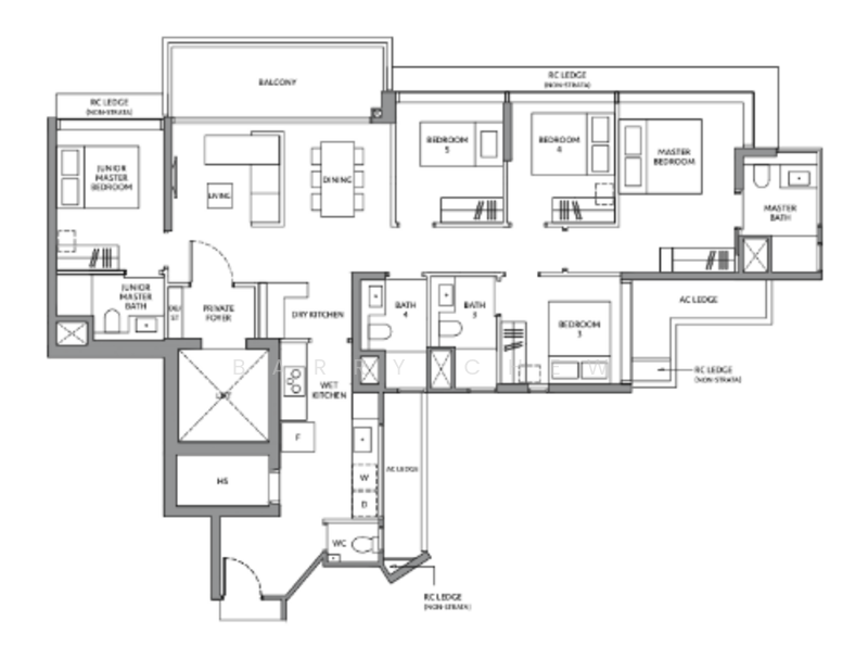 The LakeGarden Residences, 80 Yuan Ching Road, 5 Bedrooms, 1,550 sqft, Condominium For Sale, by Barry Chew, 500104175 - PropertyGuru.com.sg
