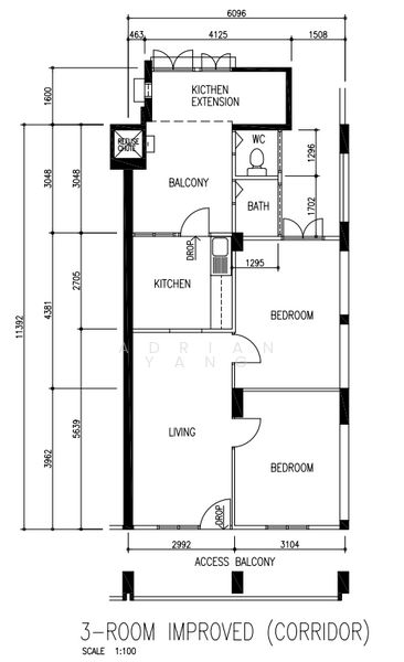 154 Mei Ling Street, 154 Mei Ling Street, 3 Bedrooms, 720 sqft, HDB Flat For Rent, by Adrian Yang, 500104298 - PropertyGuru.com.sg