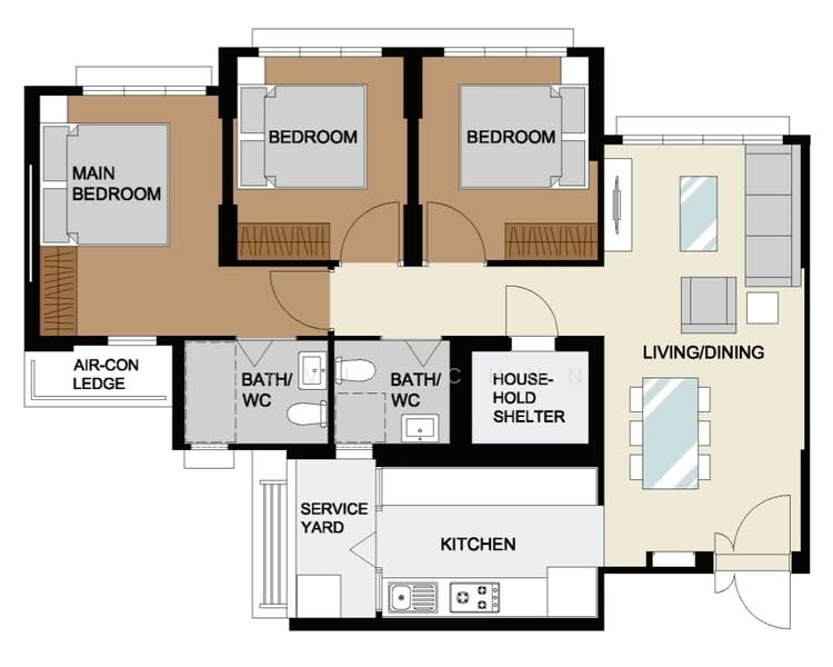 478B Yishun Street 44, 478B Yishun Street 44, 3 Bedrooms, 1,001 sqft, HDB Flat For Sale, by David Chun, 500104304 - PropertyGuru.com.sg