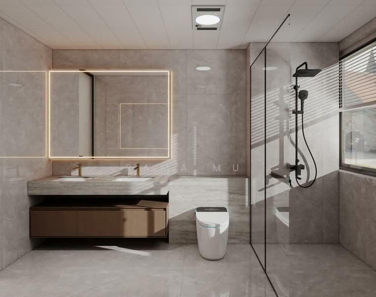 Brand New 2.5+Mezz Storey Terrace @ Serangoon Garden, Portchester, Farleigh Ave - D19, , 5 Bedrooms, 6,000 sqft, Terraced House For Sale, by Rama Mu, 500104576 - Bathroom - PropertyGuru.com.sg