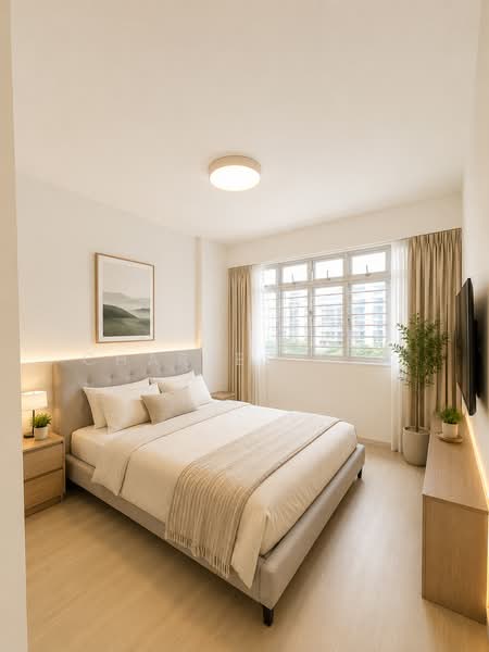 525A Costa Ris, 525A Pasir Ris Street 51, 4 Bedrooms, 1,216 sqft, HDB Flat For Sale, by Charles Goy, 500104631 - Bedroom (Virtually Staged) - PropertyGuru.com.sg