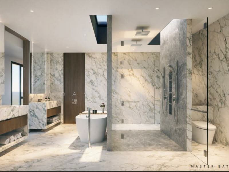 ⭐️ 5 Storey Detached Park 10 Car 6 Ensuite & Gym & Entertainment Call Davidgwee 81394988 Now!, 1Km MGS 1Km KAP Mrt, 6 Bedrooms, 9,373 sqft, Detached House For Sale, by David Gwee 魏有利(大胃）, 500104658 - Bathroom - PropertyGuru.com.sg