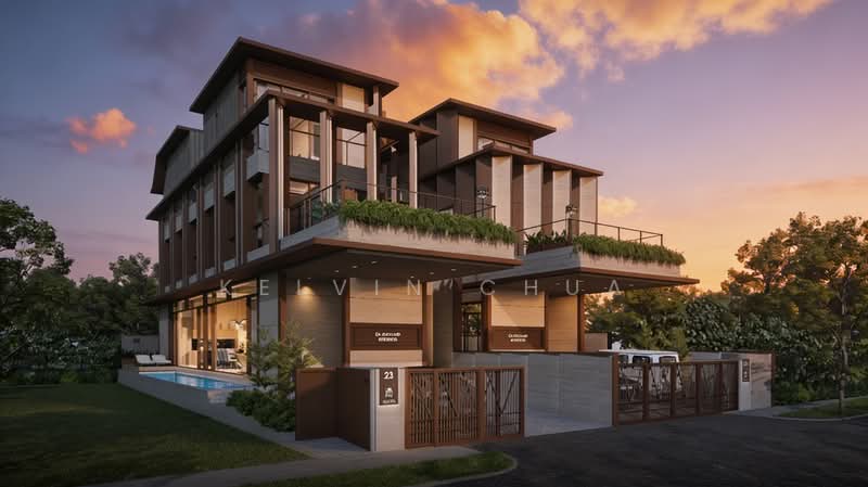 PRICE DROP Freehold D15 Semi-D Siglap, Aida Street/Upper East Coast Road/Fidelio Street/Palm Road/Siglap Road, 5 Bedrooms, 5,900 sqft, Semi-Detached House For Sale, by Kelvin Chua, 500104764 - Exterior - PropertyGuru.com.sg