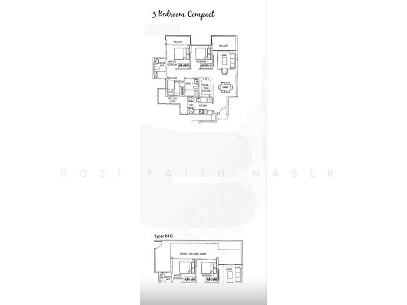 Watercolours, 25 Pasir Ris Link, 3 Bedrooms, 1,205 sqft, Executive Condominium For Sale, by Rozi Faith Naser, 500104772 - PropertyGuru.com.sg