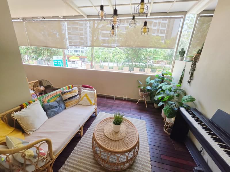Watercolours, 25 Pasir Ris Link, 3 Bedrooms, 1,205 sqft, Executive Condominium For Sale, by Rozi Faith Naser, 500104772 - Balcony - PropertyGuru.com.sg