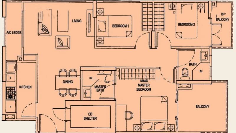 Onan Suites, 215 Onan Road, 3 Bedrooms, 969 sqft, Condominium For Rent, by Summer Song, 500104869 - PropertyGuru.com.sg