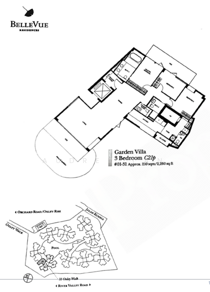 Belle Vue Residences, 31 Oxley Walk, 3 Bedrooms, 2,260 sqft, Condominium For Sale, by Audrey Tan, 500104958 - PropertyGuru.com.sg