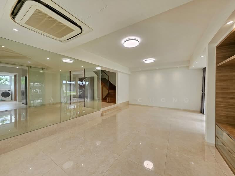 Renovated Ground floor 3 Bed Duplex Unit! 1KM to ACS, SJI, , 3 Bedrooms, 2,271 sqft, Walk-up Apartment For Rent, by Samantha Chong, 500105001 - Living Room - PropertyGuru.com.sg