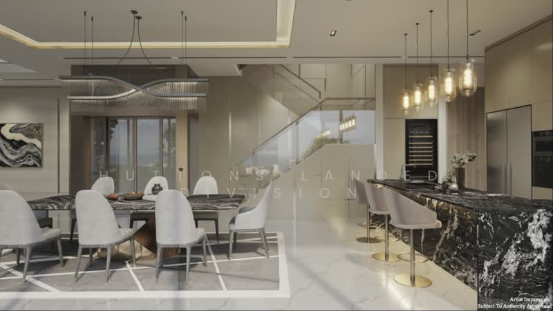 Spacious 5+1 Bedrooms Semi-D in District 15, , 6 Bedrooms, 5,900 sqft, Semi-Detached House For Sale, by SEN YAP, 500105151 - Dining Room - PropertyGuru.com.sg