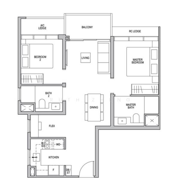 Lentor Modern, Lentor Central, 2 Bedrooms, 732 sqft, Condominium For Sale, by Ruth Zheng, 500105183 - PropertyGuru.com.sg